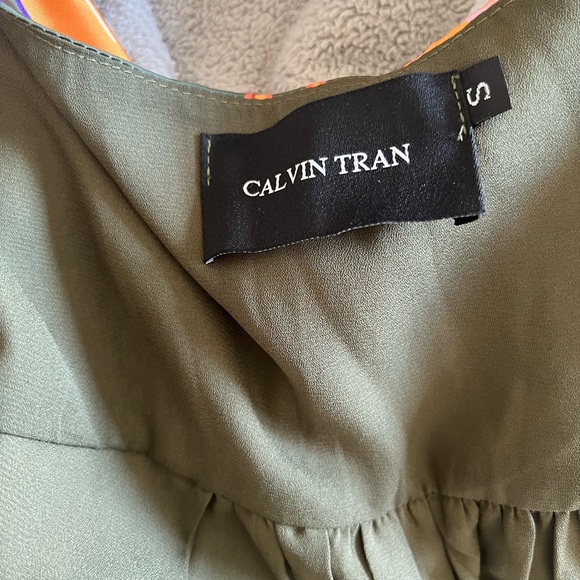 New Calvin Tran Floral Wrap Dress - Picture 4 of 4